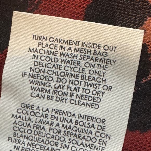 CAbi #5571 Siren Wrap Dress Midi Length V-Neckline Leopard Print Red XXL - Picture 12 of 12